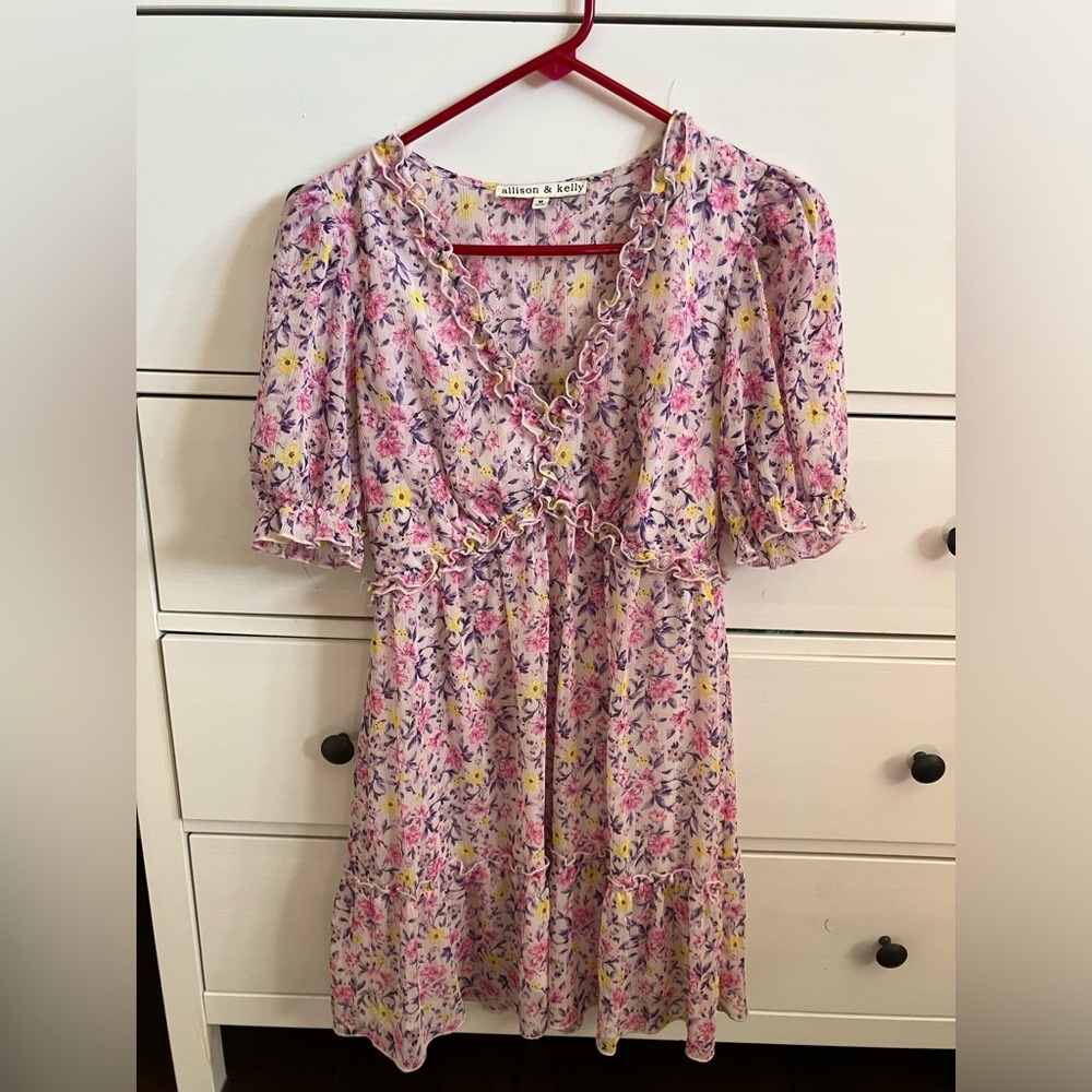 Floral Chiffon Allison and Kelly Dress